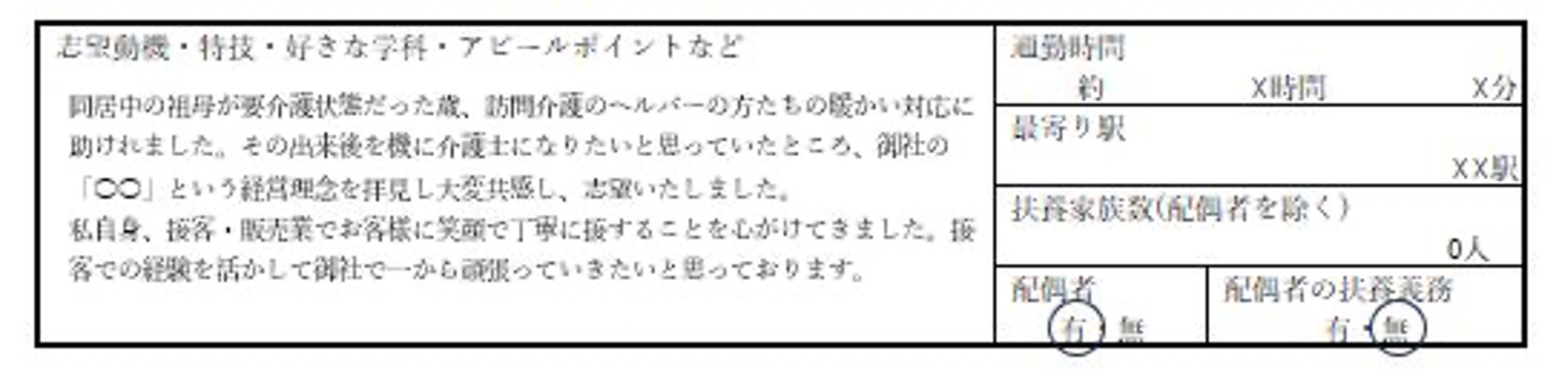 志望動機／わく＆わーく（わくわーく）